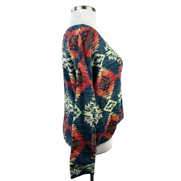 Ralph Lauren x Denim & Supply Southwest Aztec Top Lightweight Sweater Women's XL - Picture 4 of 12